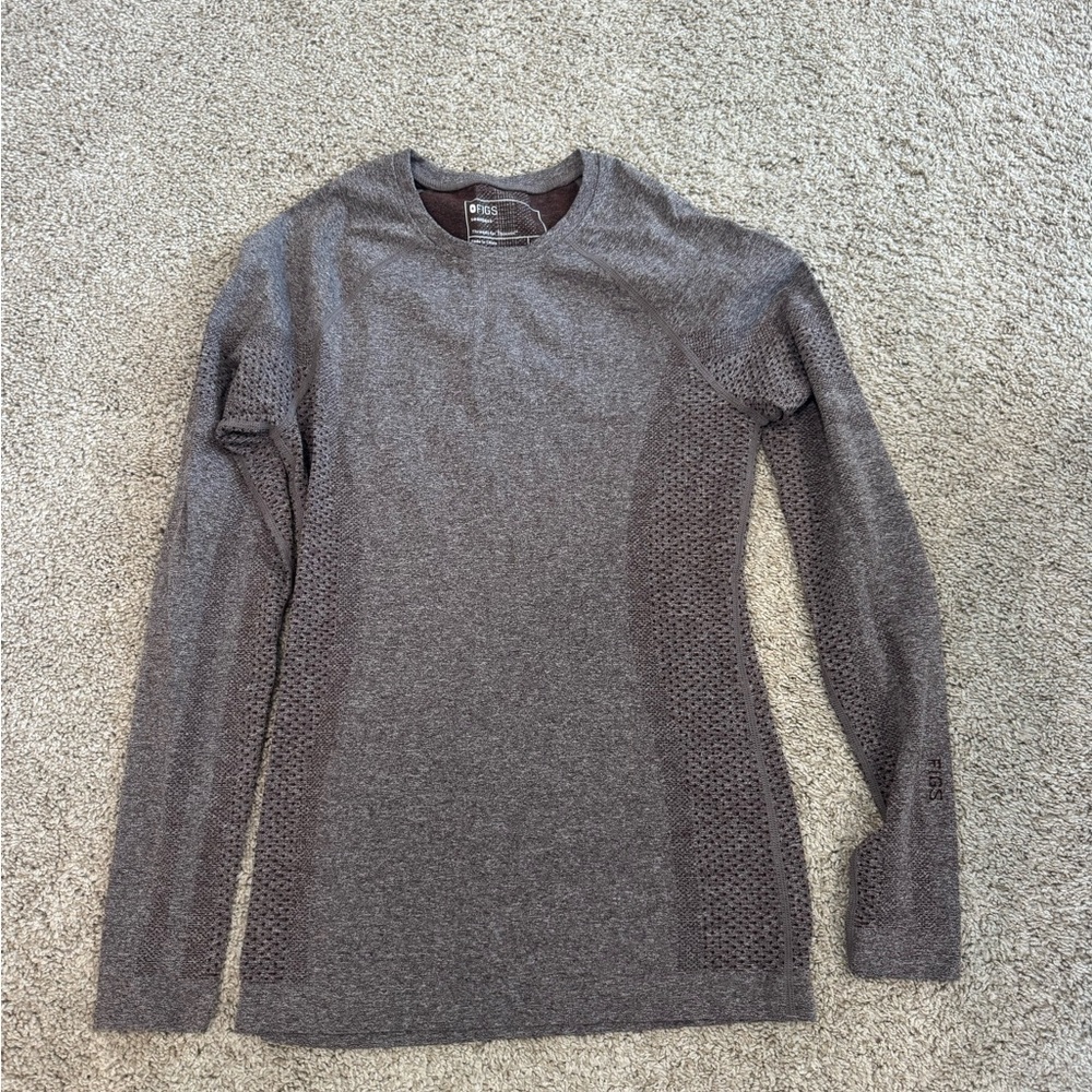 Figs Espresso Long Sleeve Top